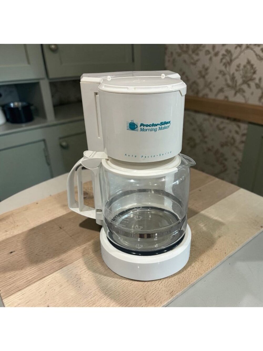 Vintage 90's Proctor Silex Morning Maker W Clock 12c Coffee Maker Retro Kitchen